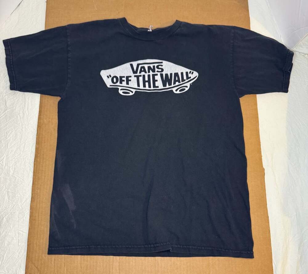 AAA Vans Off The Wall T-Shirt Black Graphic Tee